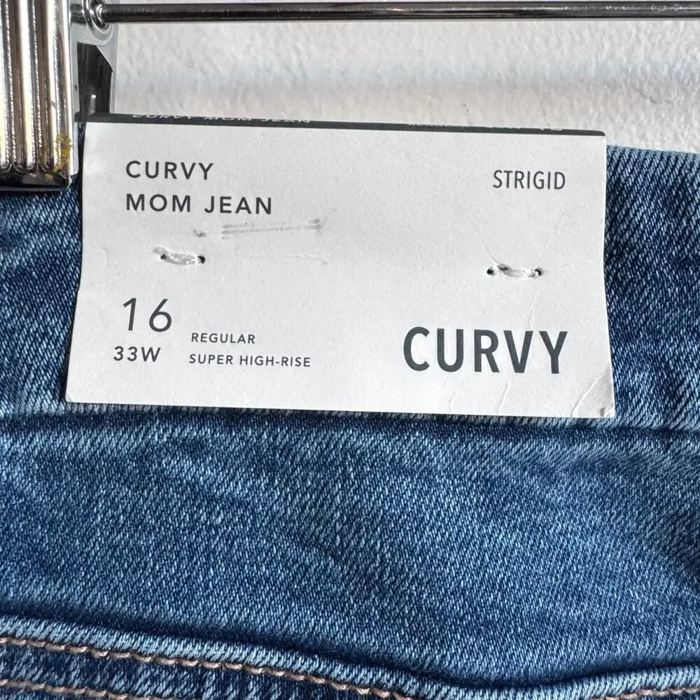 NWT AMERICAN EAGLE  Strigid Curvy Mom Jeans - Picture 3 of 10